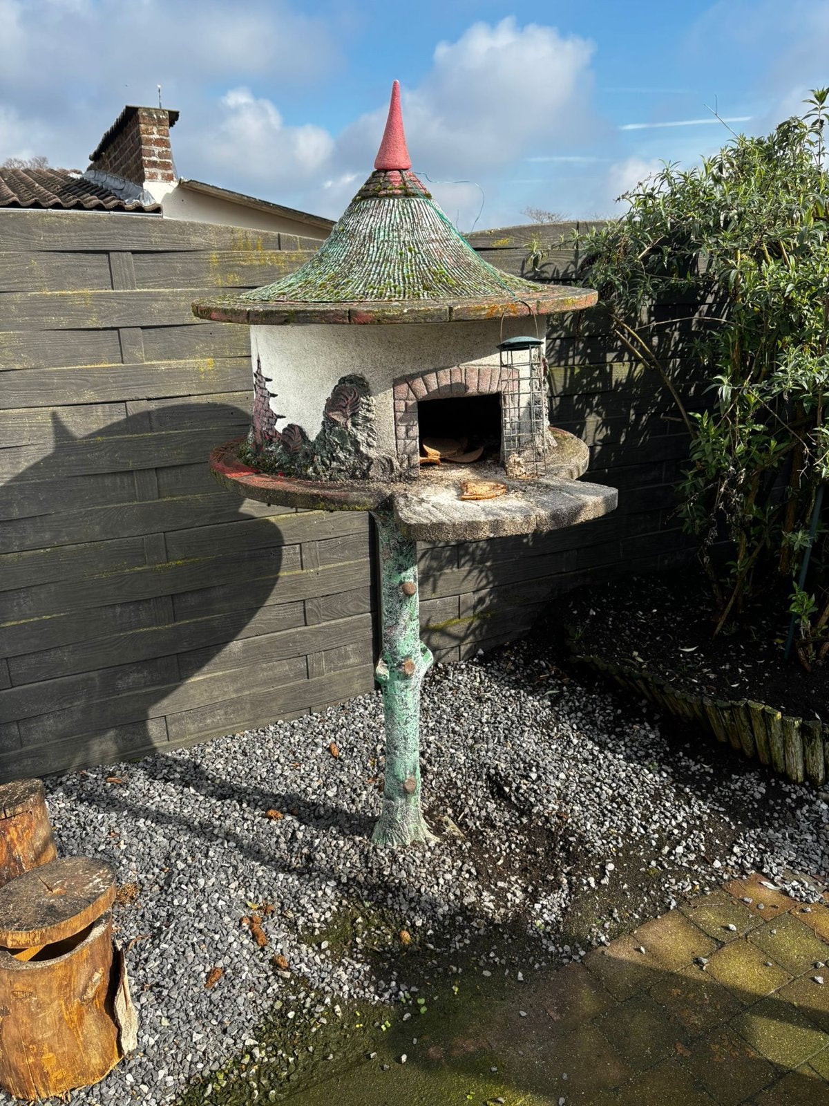Decoratieve Tuinornamenten: Molen, Waterput & Pizzaoven, Tuin en Terras, Ophalen of Verzenden, Gebruikt, Beton, Overige typen