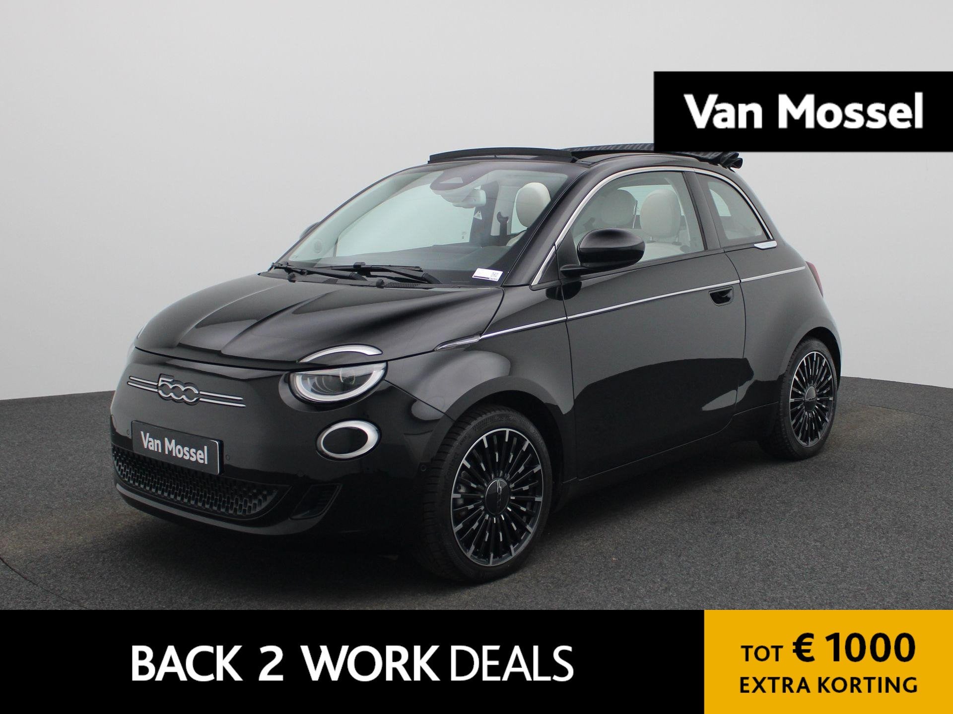 Fiat 500C La Prima By Bocelli 42 kWh SOH 93% | Cruise Contro, Auto's, 12 maanden, Gebruikt, 118 pk, 93 %