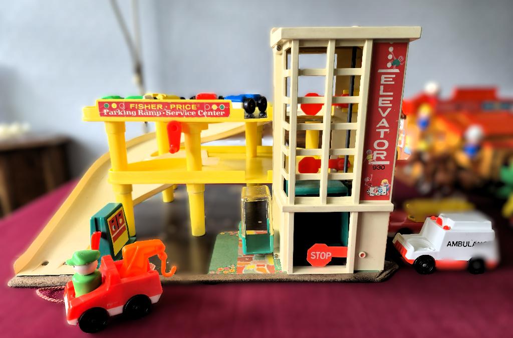 Fisher Price Garage, Ophalen, Gebruikt, Speelset