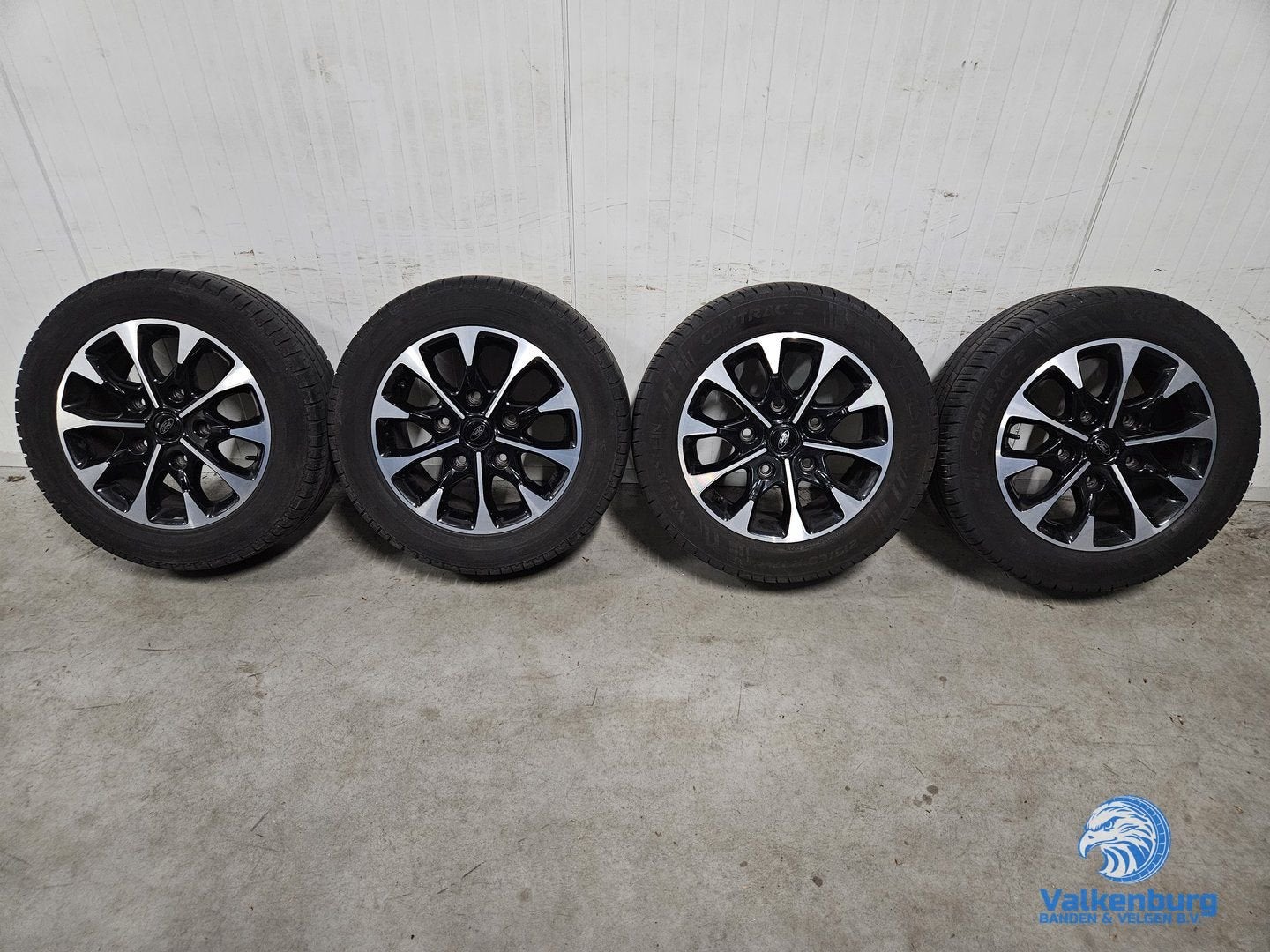7-8mm! Originele Ford Transit Custom Sport 17 inch zwarte ve, -, -, Banden en Velgen, 17 inch