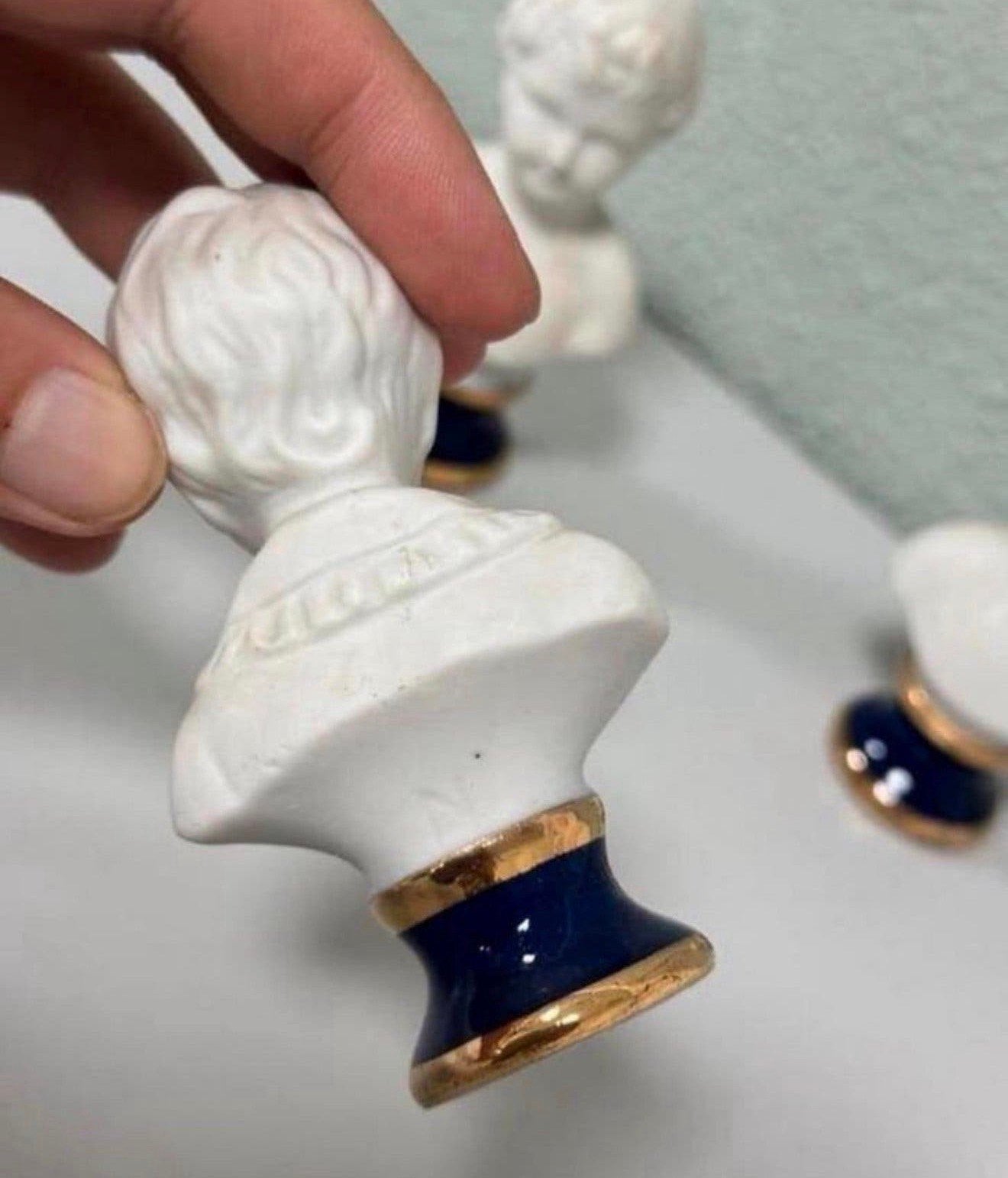 3X Capodimonte porseleinen buste beelden beeldjes porselein, Verzamelen, Ophalen of Verzenden, Zo goed als nieuw