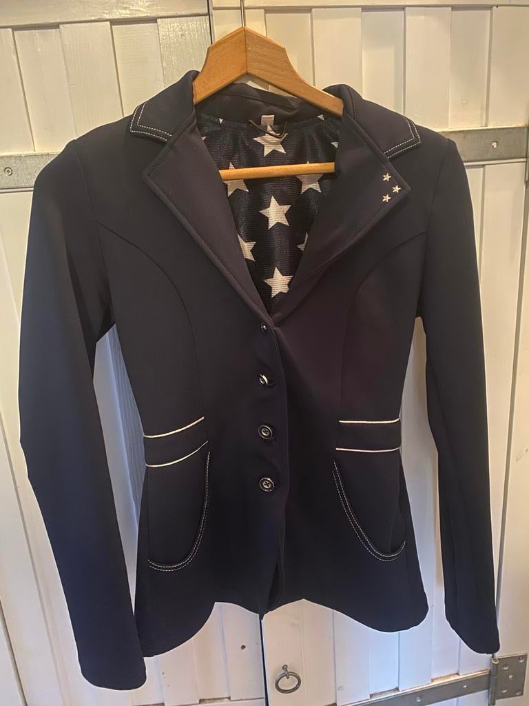 Mooi navy wedstrijdjasje, Dieren en Toebehoren, Paardrijkleding, Ophalen of Verzenden, Dames, Bovenkleding, Springen