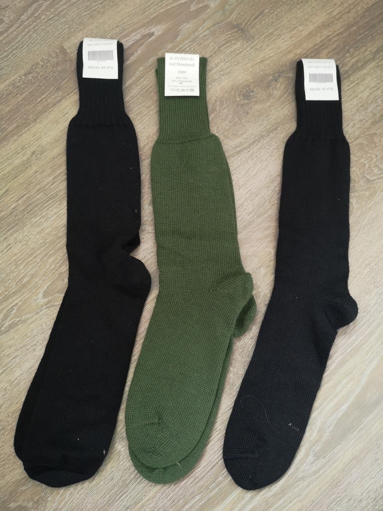 Nieuwe militaire sokken - Zwart en Groen, Onbekend, Zwart, Nieuw, Overige maten
