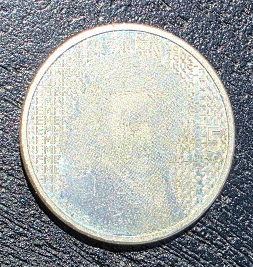 Zilveren 5 Euro munt 400 e verjaardag van Rembrandt van Rijn, Ophalen, Koningin Beatrix, Euro's