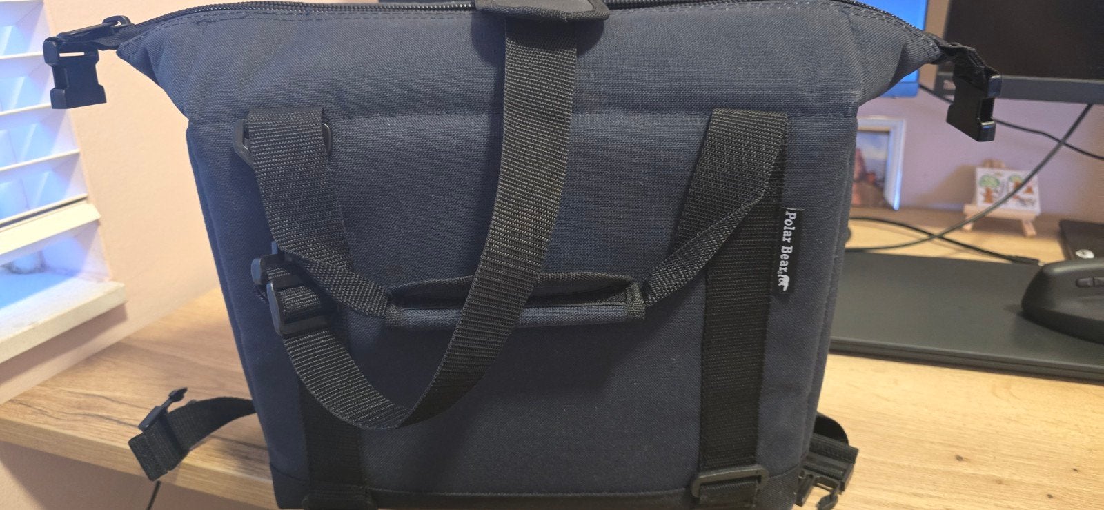Polar Bear soft cooler bag/nylon koeltas inc.4 koelelementen, Caravans en Kamperen, Ophalen of Verzenden, Zo goed als nieuw, Koeltas