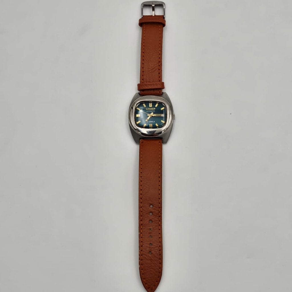 Citizen Automatic Groen 17 jewels vintage 70s horloge, Sieraden, Tassen en Uiterlijk, Citizen, Zo goed als nieuw, Support@citizen.com