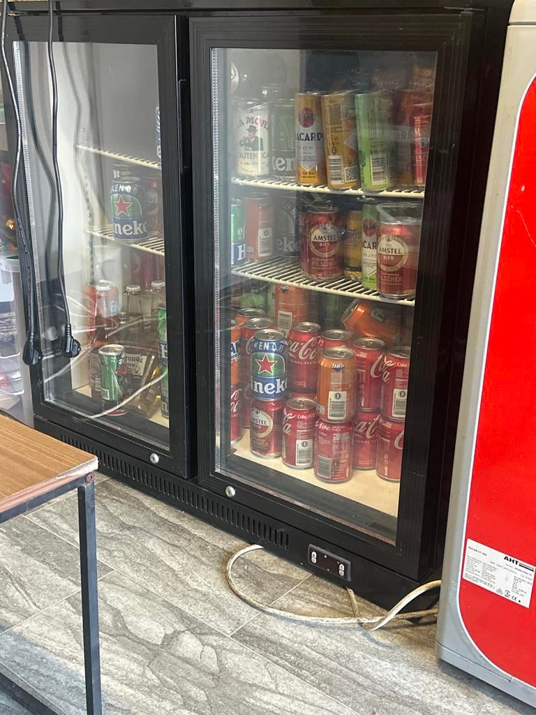 Koelkast met glazen deuren - perfecte koeling, Witgoed en Apparatuur, Vriezers en Diepvrieskisten, Ophalen of Verzenden, Zo goed als nieuw