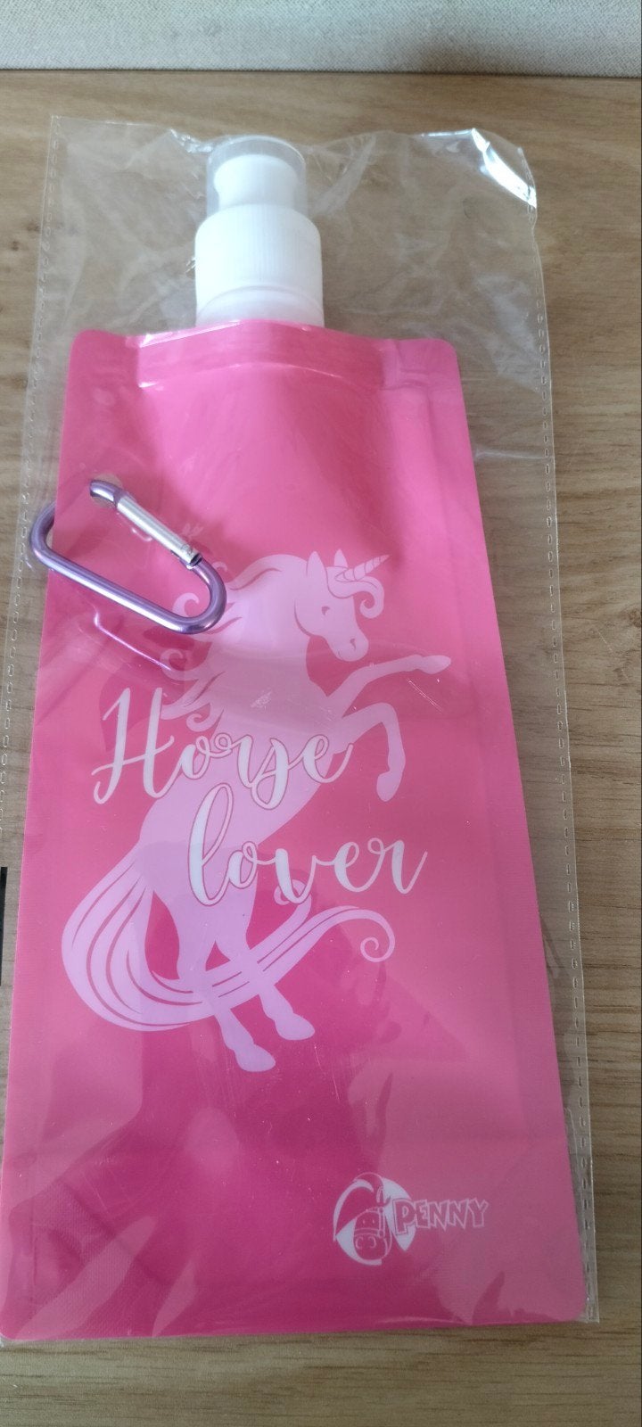 Nieuw Roze Penny drinkzak met karabijnhaak - Horse Lover, Verzenden, Nieuw