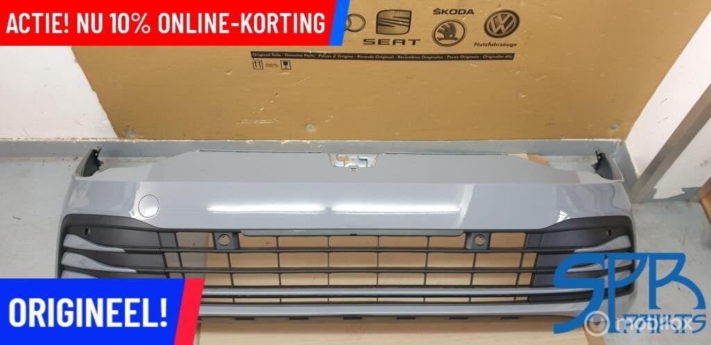 GOLF 8 VIII Voorbumper LA7C 5H0807221H BUMPER MOONSTONE GREY, Nieuw, Ophalen of Verzenden, Bumper, Volkswagen
