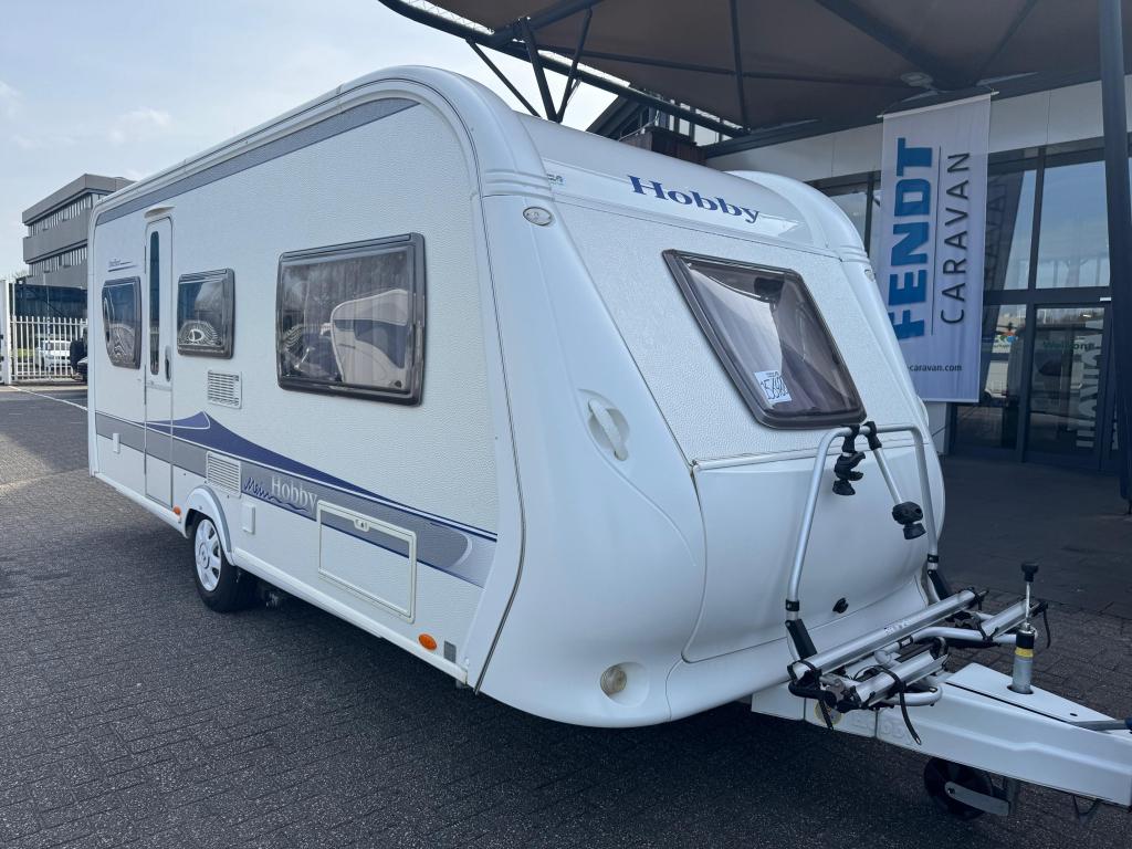 Hobby Excellent 495 UL 2009 Mover,Airco,Tent!!, Caravans en Kamperen, Standaardzit, Schokbreker, Bedrijf, 4 tot 5 meter