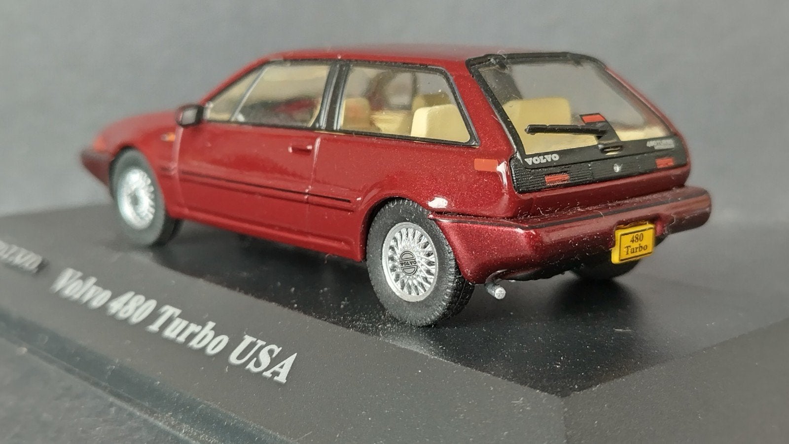 Volvo 480 Turbo Usa 1:43 Atlas Collections Pol, Hobby en Vrije tijd, Modelauto's | 1:43, Overige merken, Auto, Verzenden, .
