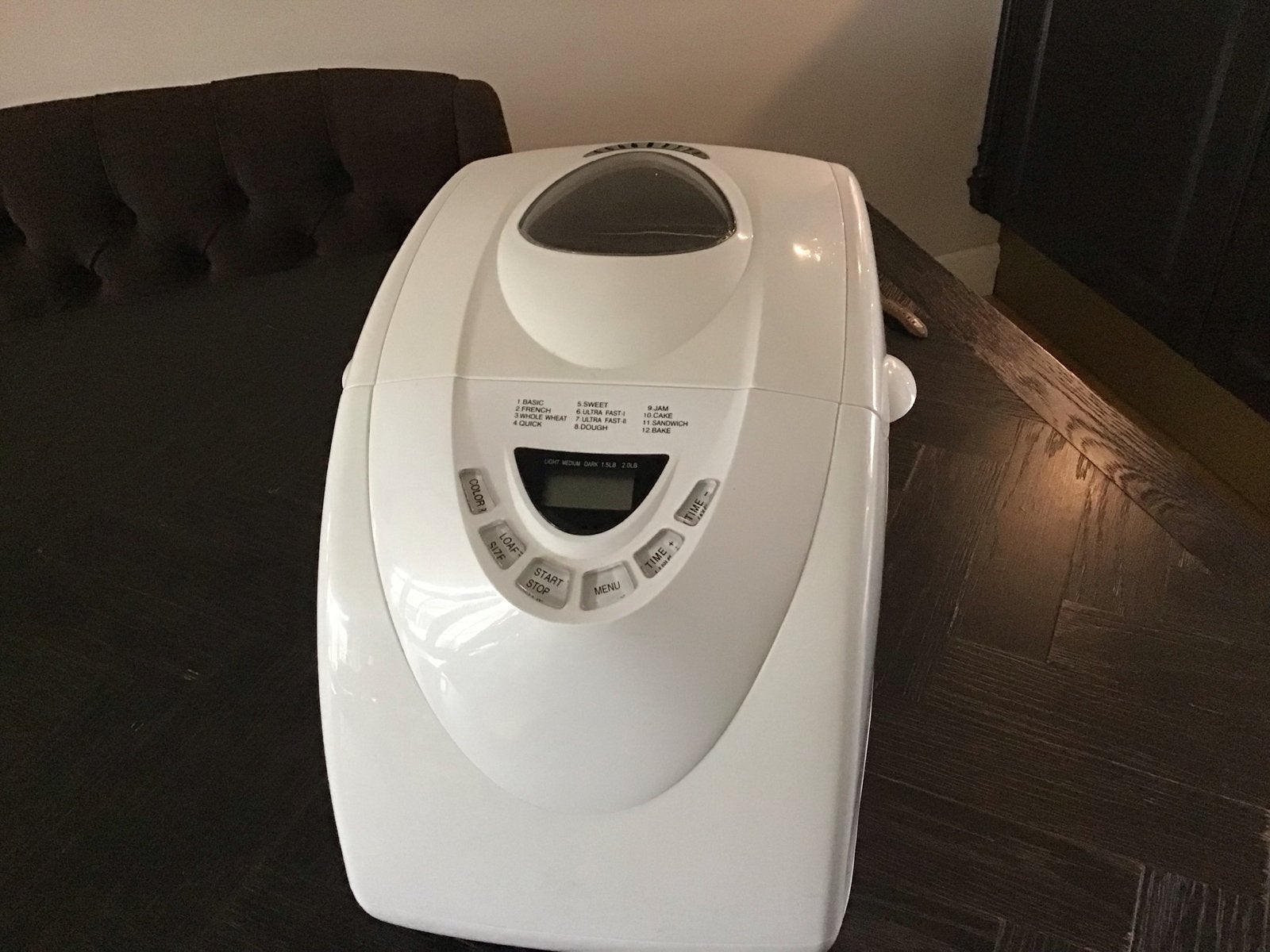 Broodbakmachine defect, mengt deeg wel, Gebruikt, 800 tot 1200 gram deeg, Kijkvenster, Ophalen
