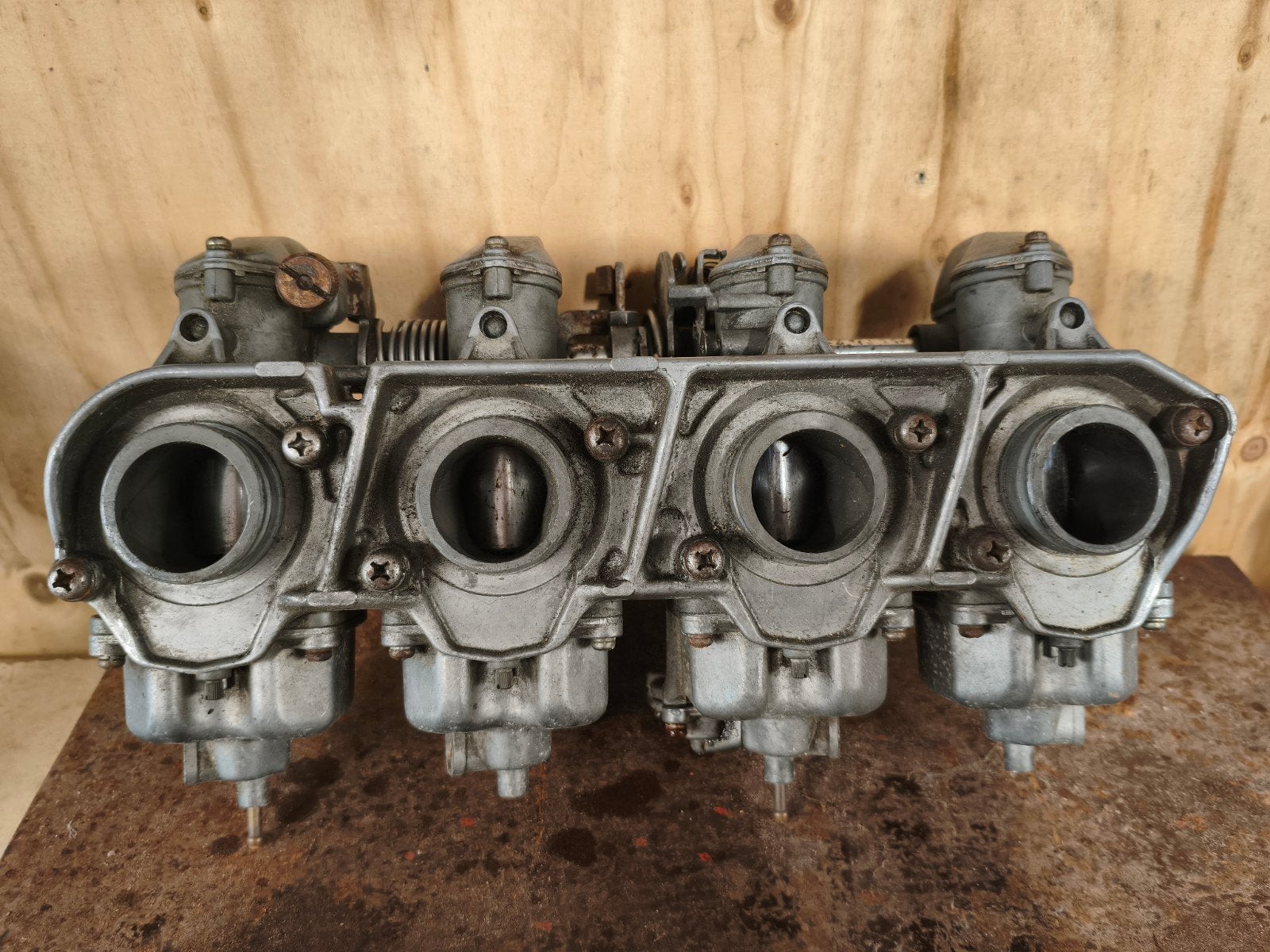 Honda cb750 Keihin Carburateur Set met Luchtfilterhuis - Geb, Motoren, Ophalen of Verzenden, Gebruikt