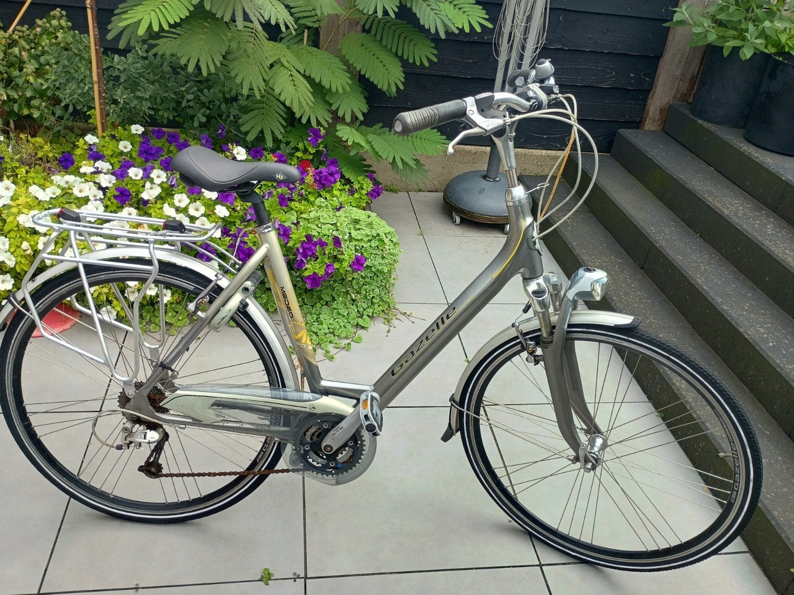 Gebruikte Gazelle Damesfiets - Goede Staat, Fietsen en Brommers, Ophalen, Velgrem, Versnellingen, Gazelle