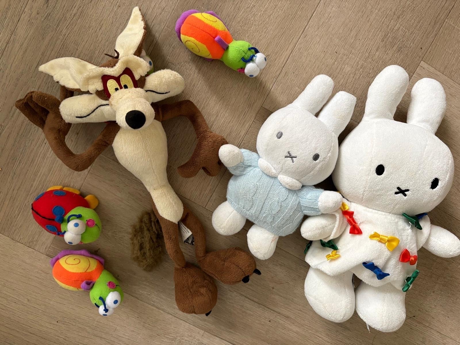 Knuffels: Looney Tunes, Nijntje en rupsjes, Ophalen, Gebruikt, Konijn, Nijntje