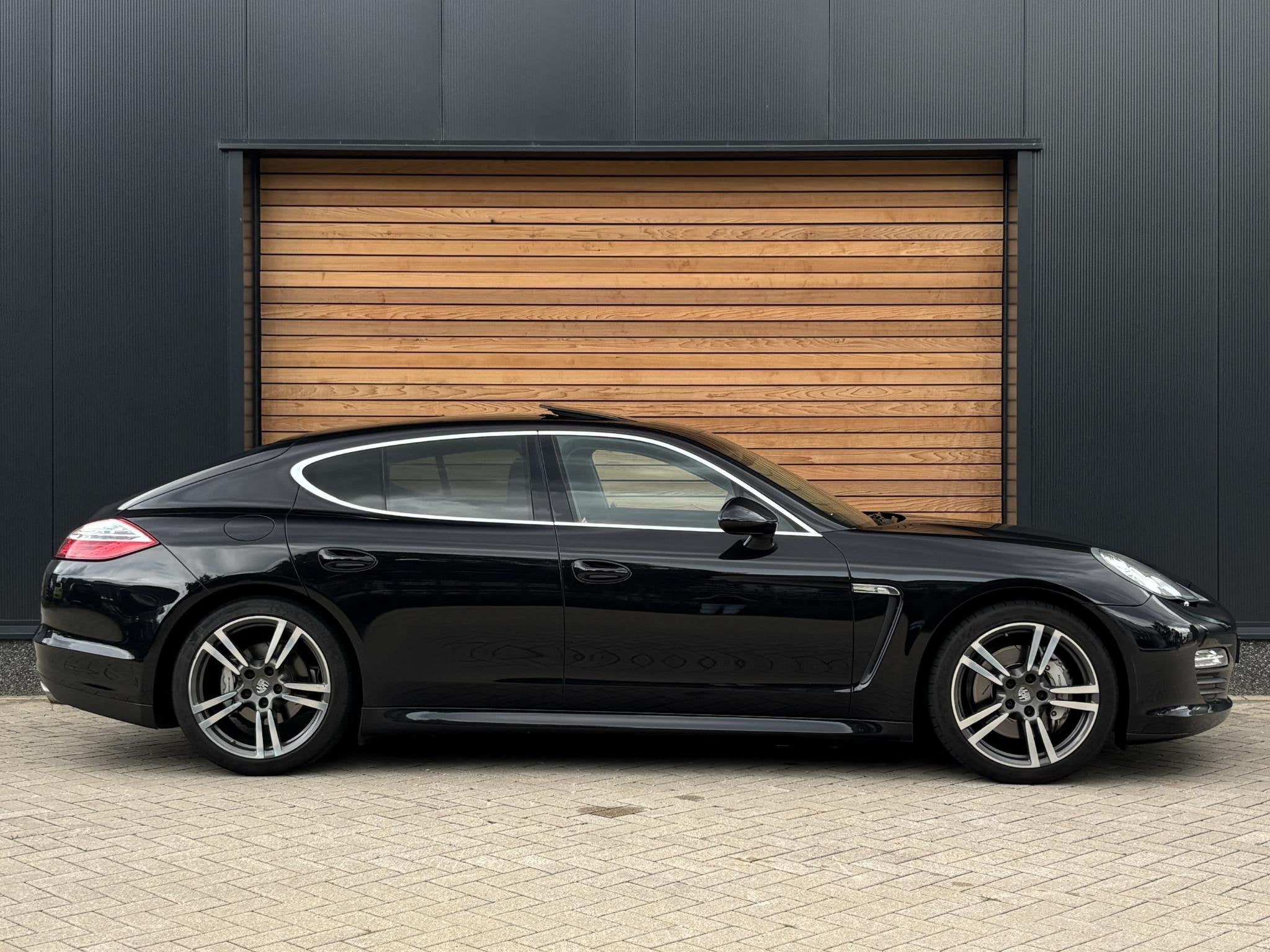 Porsche Panamera 4.8 4S SPORT-CHRONO|LUCHTVERING|STOELVENTIL, Auto's, Automaat, 4 stoelen, Zwart, Leder