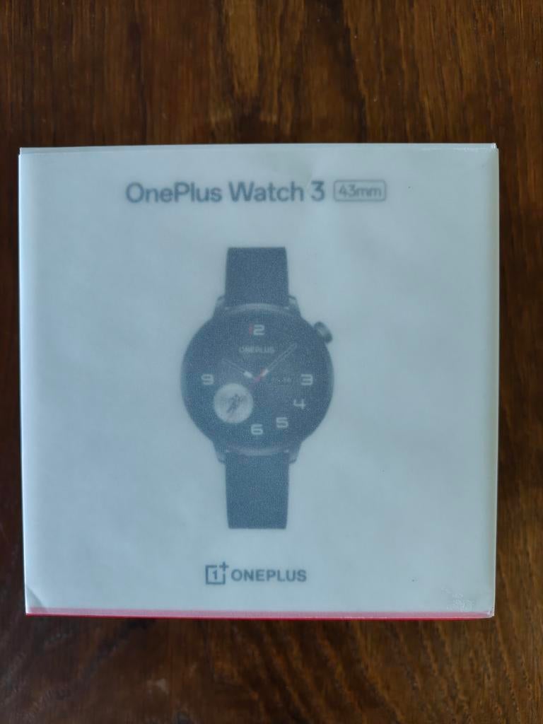 OnePlus Watch 3 43mm - Nieuw in doos, Sieraden, Tassen en Uiterlijk, Smartwatches, Zwart, Nieuw, Ophalen of Verzenden, Waterdicht