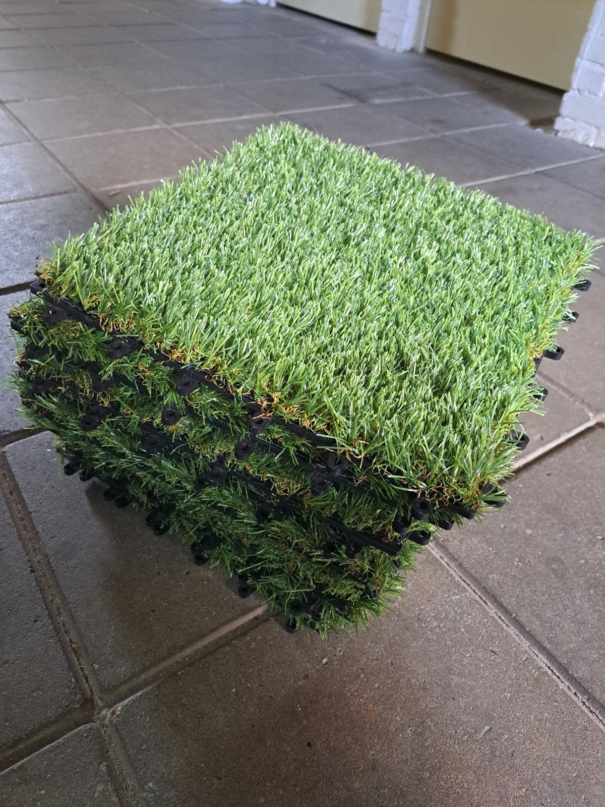 12 grastegels 30x30, Ophalen, Zo goed als nieuw, Minder dan 10 m², Kunstgras