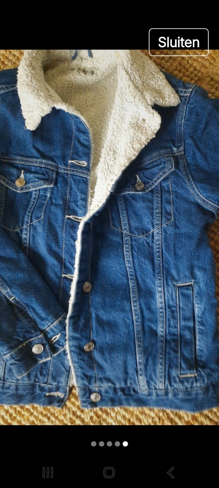JEANS JACK met teddy voering, Ophalen of Verzenden, Zo goed als nieuw, Blauw