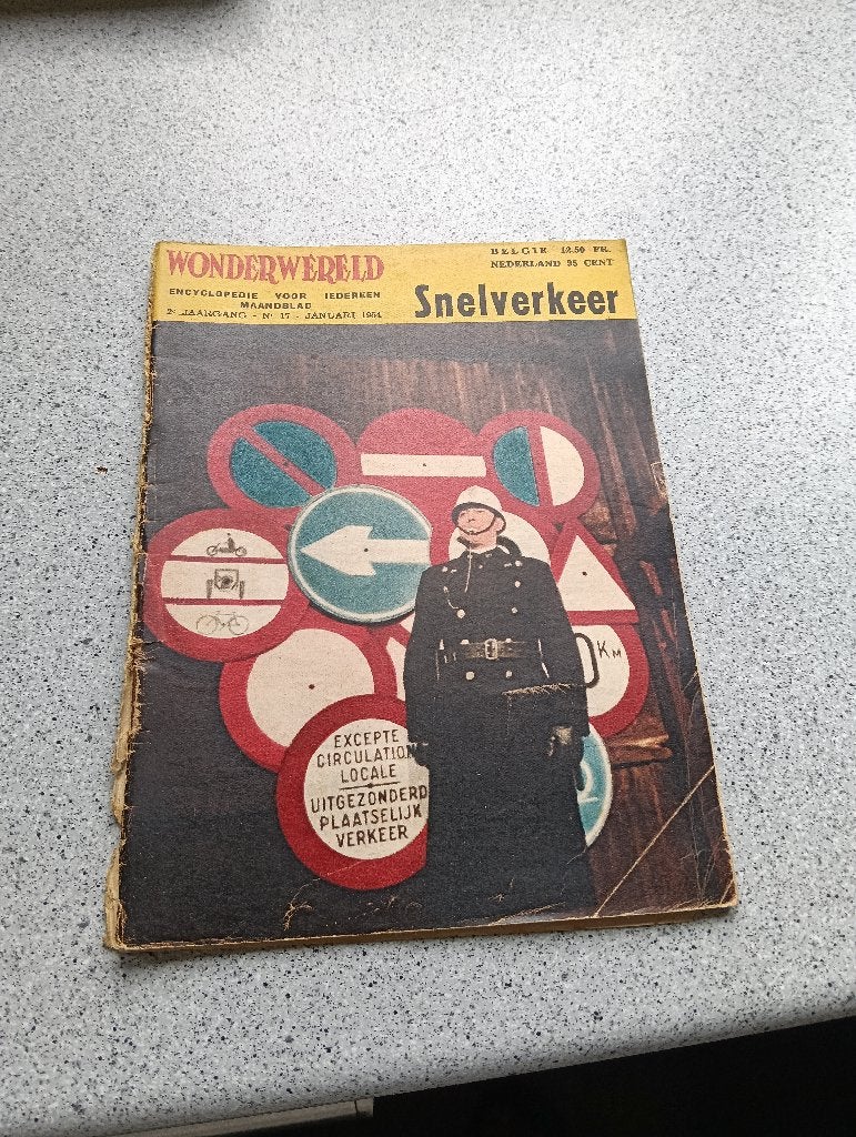 Wonderwereld Snelverkeer... januari 1954, Boeken, Ophalen of Verzenden, Gelezen, Wetenschap en Natuur