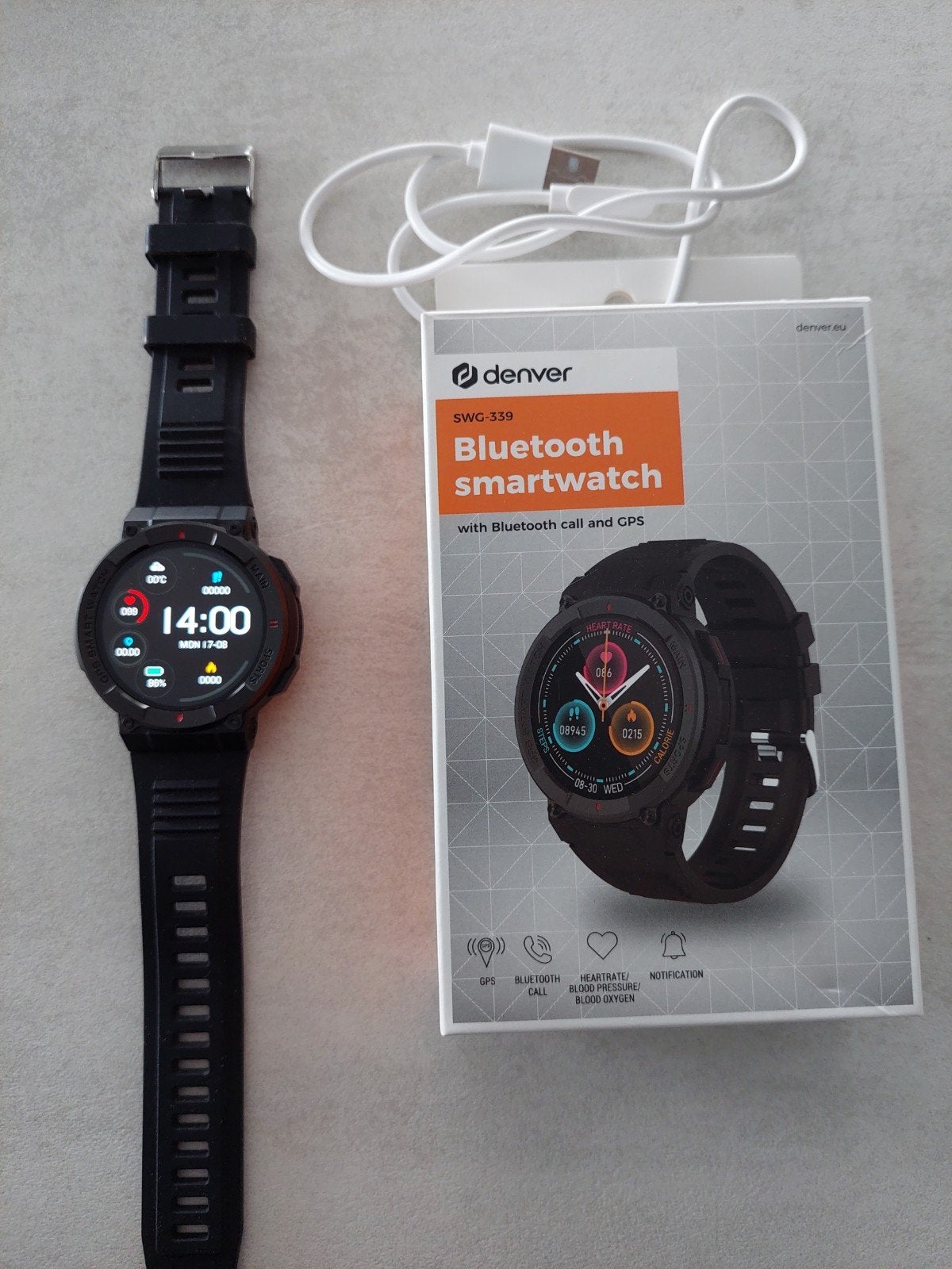 denver smartwatch, Ophalen, Nieuw, Zwart, Android