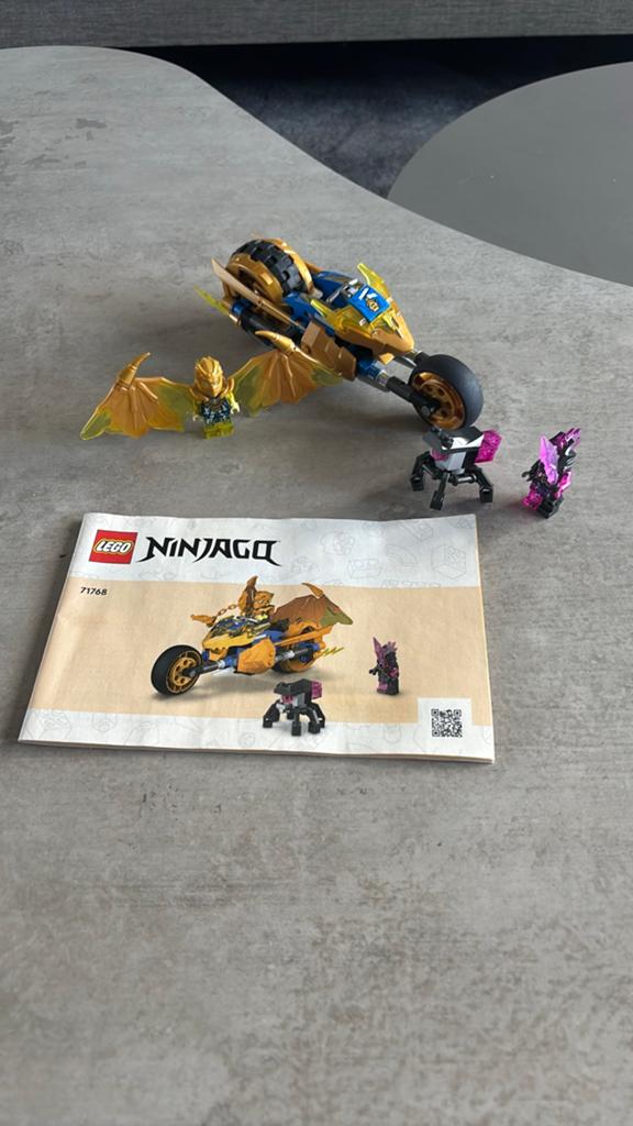Lego Ninjago Jay's Gouden Drakenmotor 71768, Kinderen en Baby's, Lego, Ophalen of Verzenden, Zo goed als nieuw, Compleet