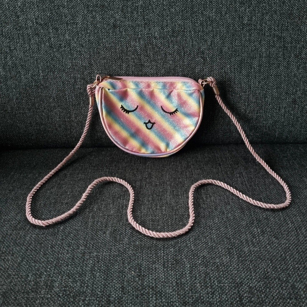 Glitter tasje regenboog kleuren, Ophalen of Verzenden