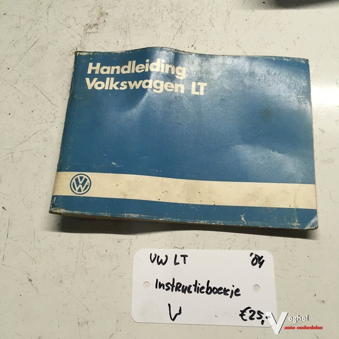 Vw LT 1984 Instructieboekje, Ophalen of Verzenden