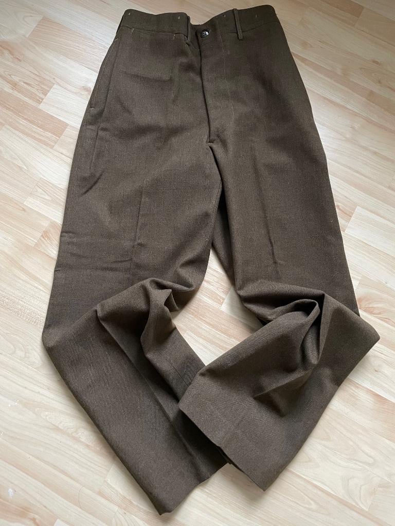 WW2 US, trousers, field, wool, serge, O.D., Ophalen of Verzenden, Landmacht, Amerika, Kleding of Schoenen