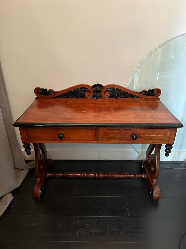 Antiek klein bureau trumeau sidetable, Antiek en Kunst, Ophalen
