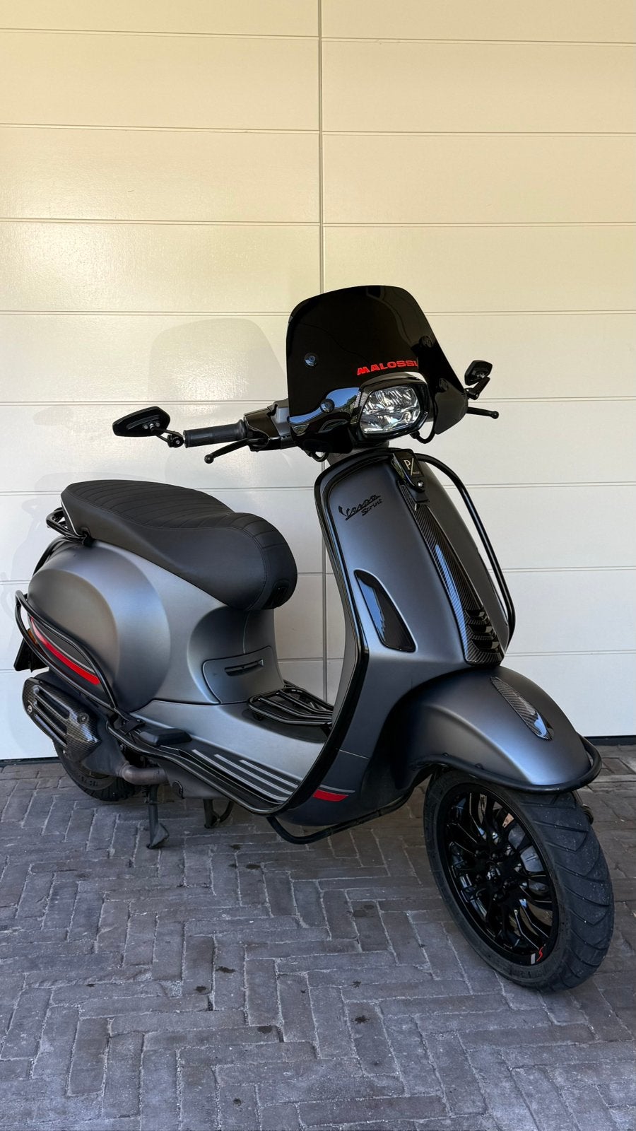 Vespa Sprint 50cc Full Option – 2022 | Mat Grijs | Bromfiets, Ophalen, Gebruikt, Overige modellen, Benzine