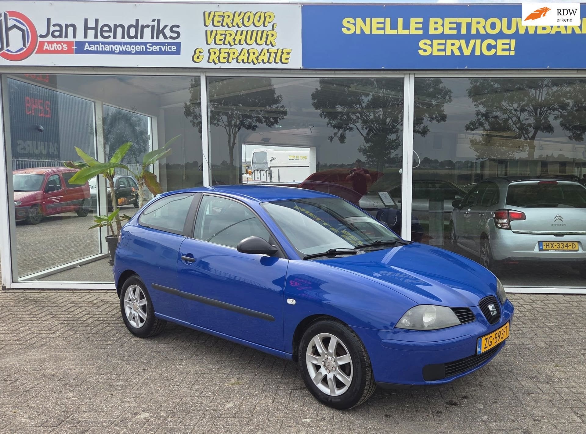 Seat Ibiza 1.4-16V Reference, Voorwielaandrijving, Stof, 4 cilinders, Blauw