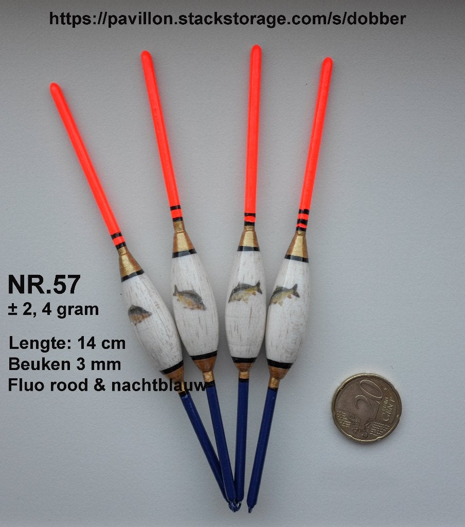 KARPERDOBBER HANDBUILT NR. 57 / 2½ gr, Ophalen of Verzenden, Nieuw, Dobber of Lood