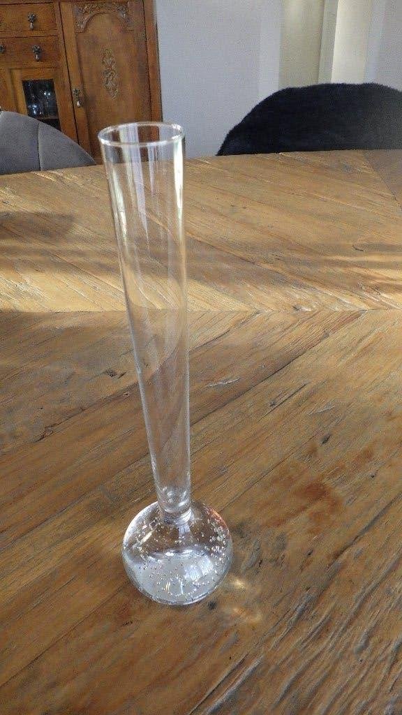 retro spijkervaasje, Ophalen of Verzenden, Gebruikt, Overige kleuren, Glas