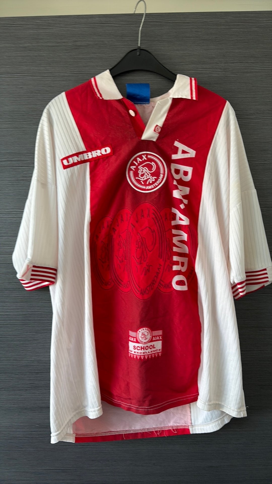 Afc Ajax shirt uit 1997 (Witschge) xxl, Sport en Fitness, Voetbal, Groter dan maat XL, Ophalen of Verzenden, Zo goed als nieuw