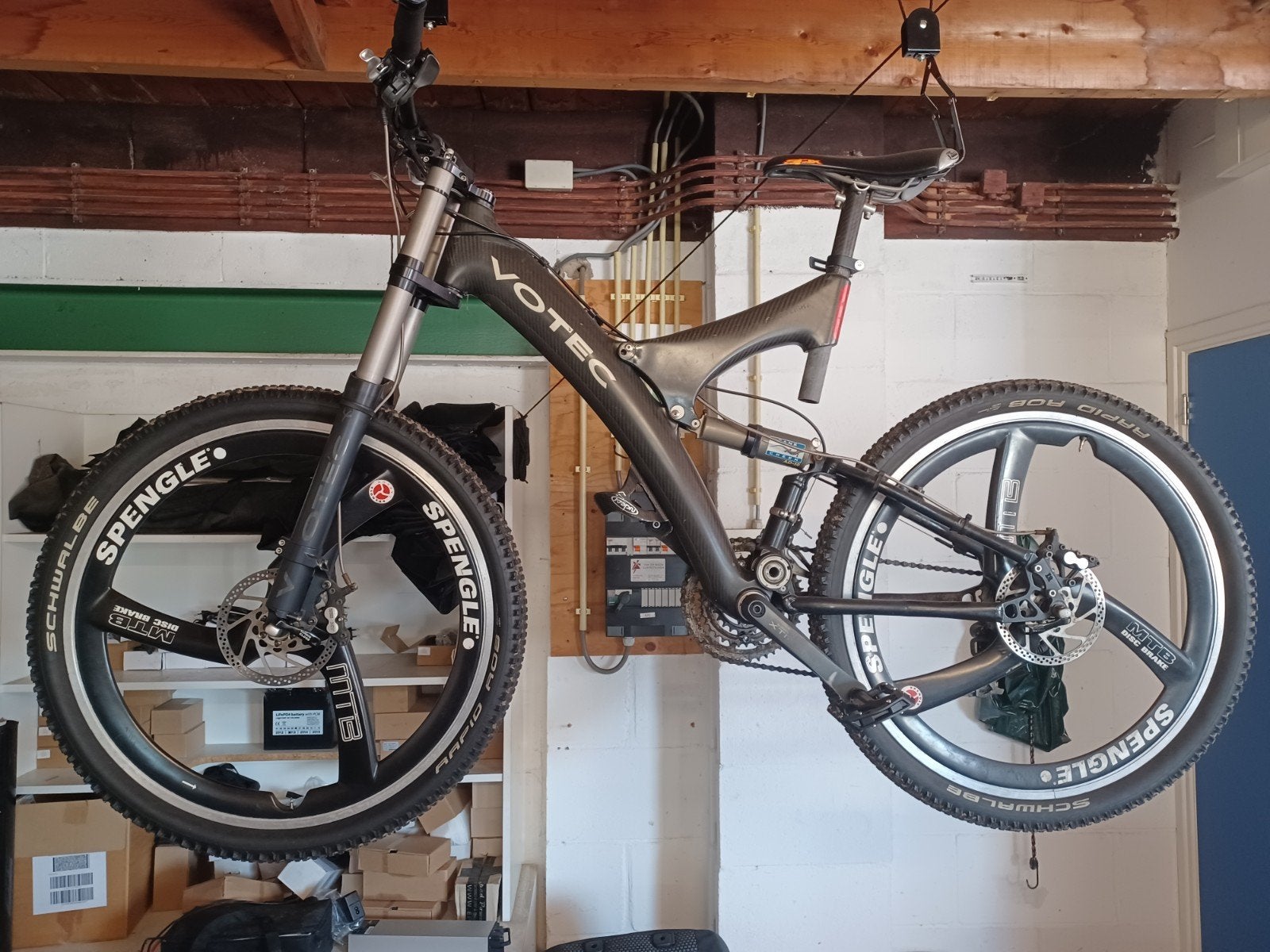 Votec Carbon Frame Mountainbike - Full Suspension, Gebruikt, Schijfrem, Ophalen, Overige merken
