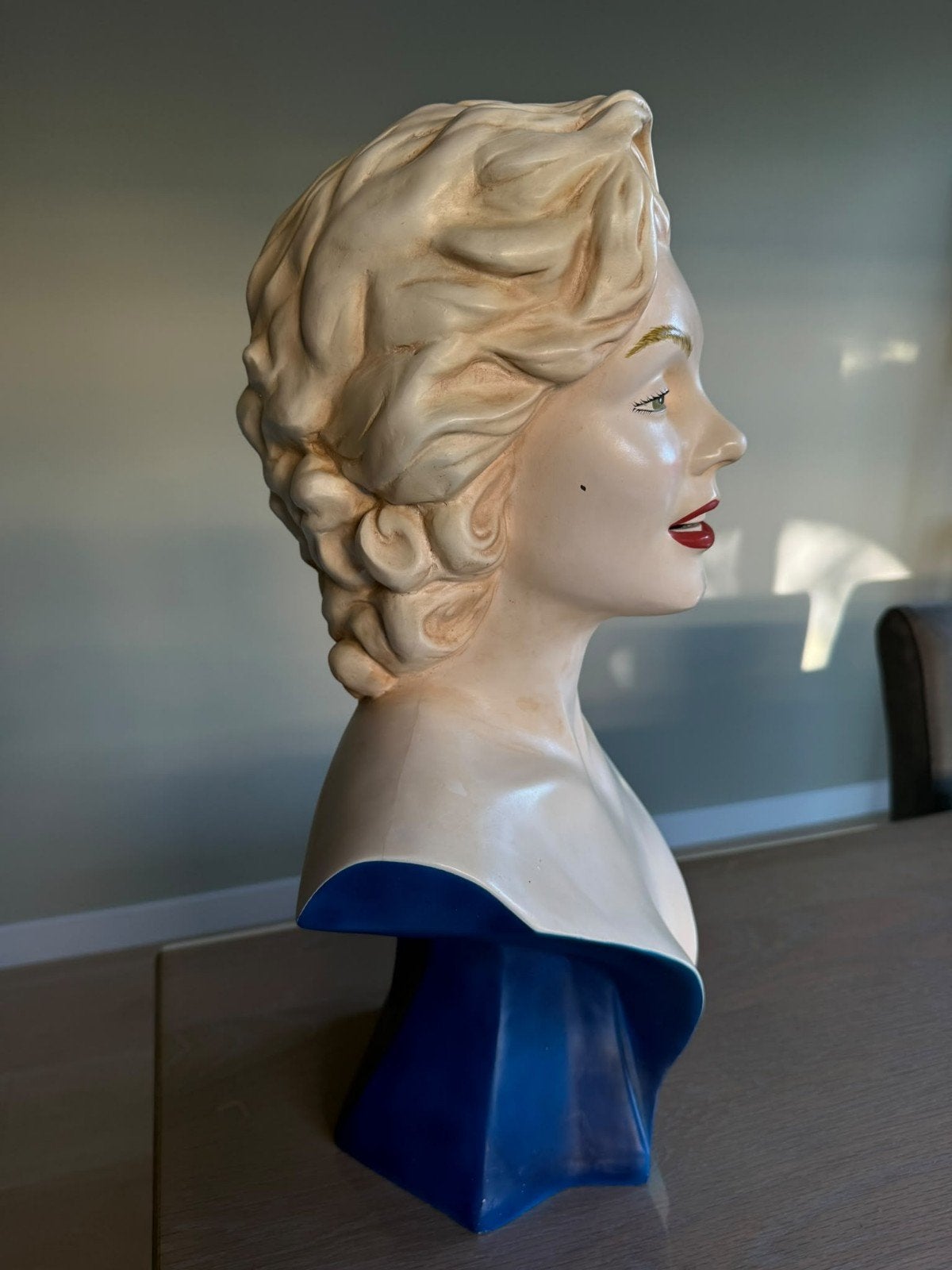 prachtig borstbeeld MARILYN MONROE, Verzamelen, Ophalen, Zo goed als nieuw, Mens
