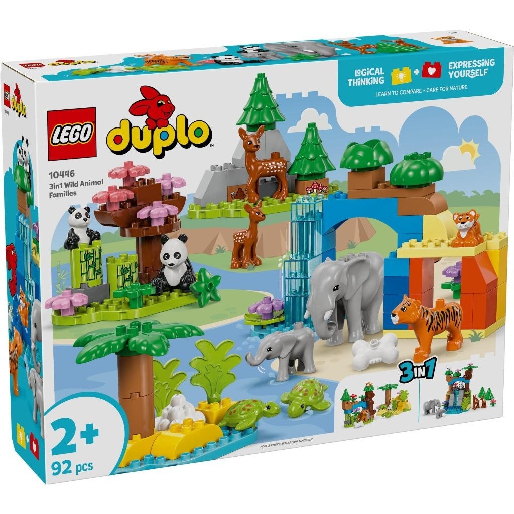Lego Duplo 10446 3-in-1 families van wilde dieren NIEUW, Lego, Ideas@support.lego.com, Nieuw, Ophalen of Verzenden
