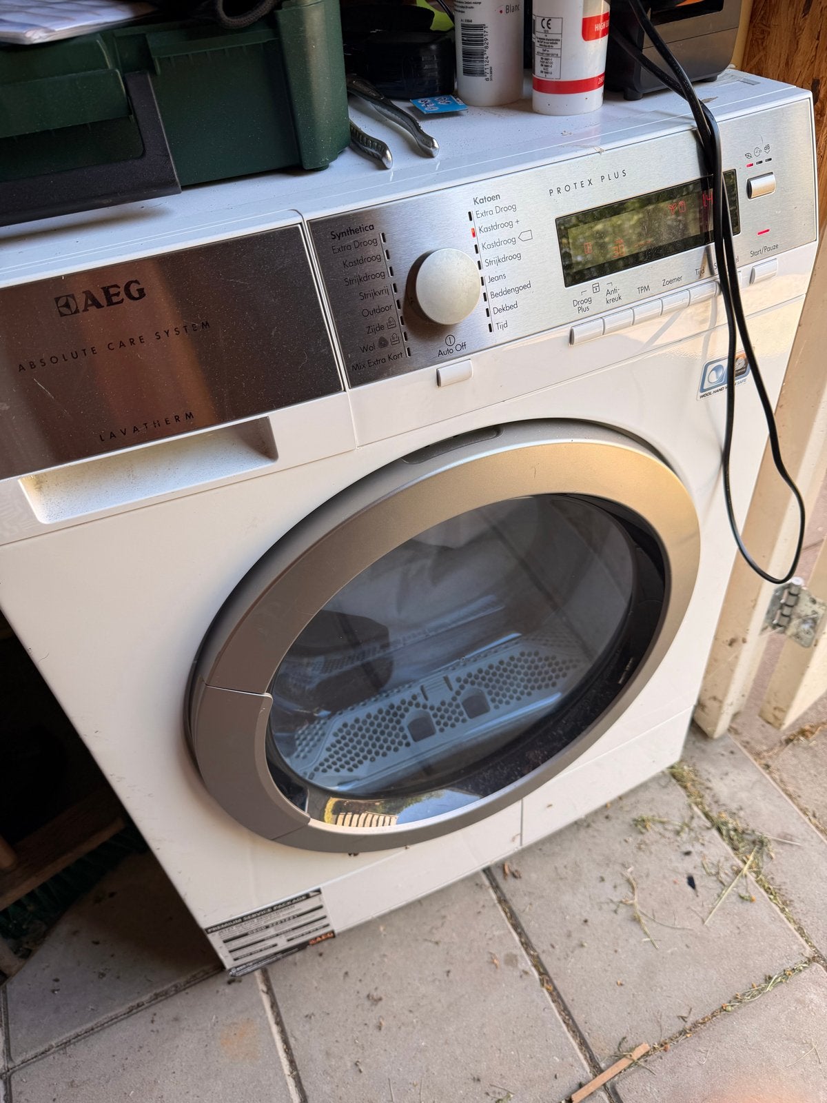 AEG Lavatherm Protex Plus wasdroger, Ophalen, 6 tot 8 kg, Gebruikt, Voorlader