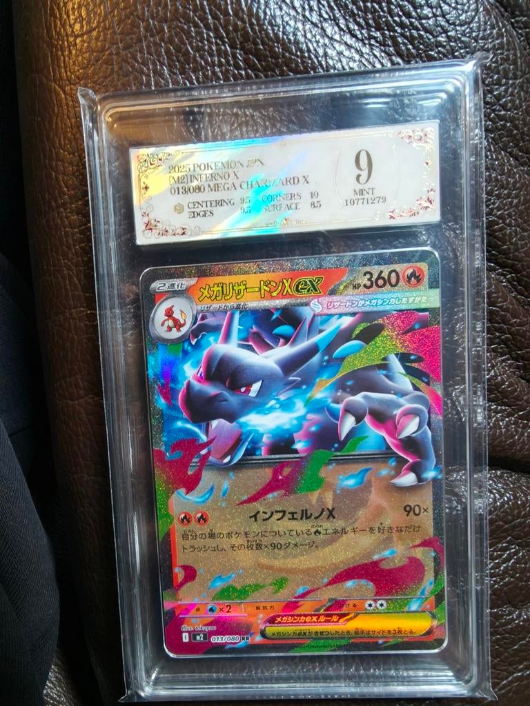 Mega Charizard X JPN - Graded PCG9 same as PSA, Hobby en Vrije tijd, Verzamelkaartspellen | Yu-gi-Oh!, Ophalen of Verzenden