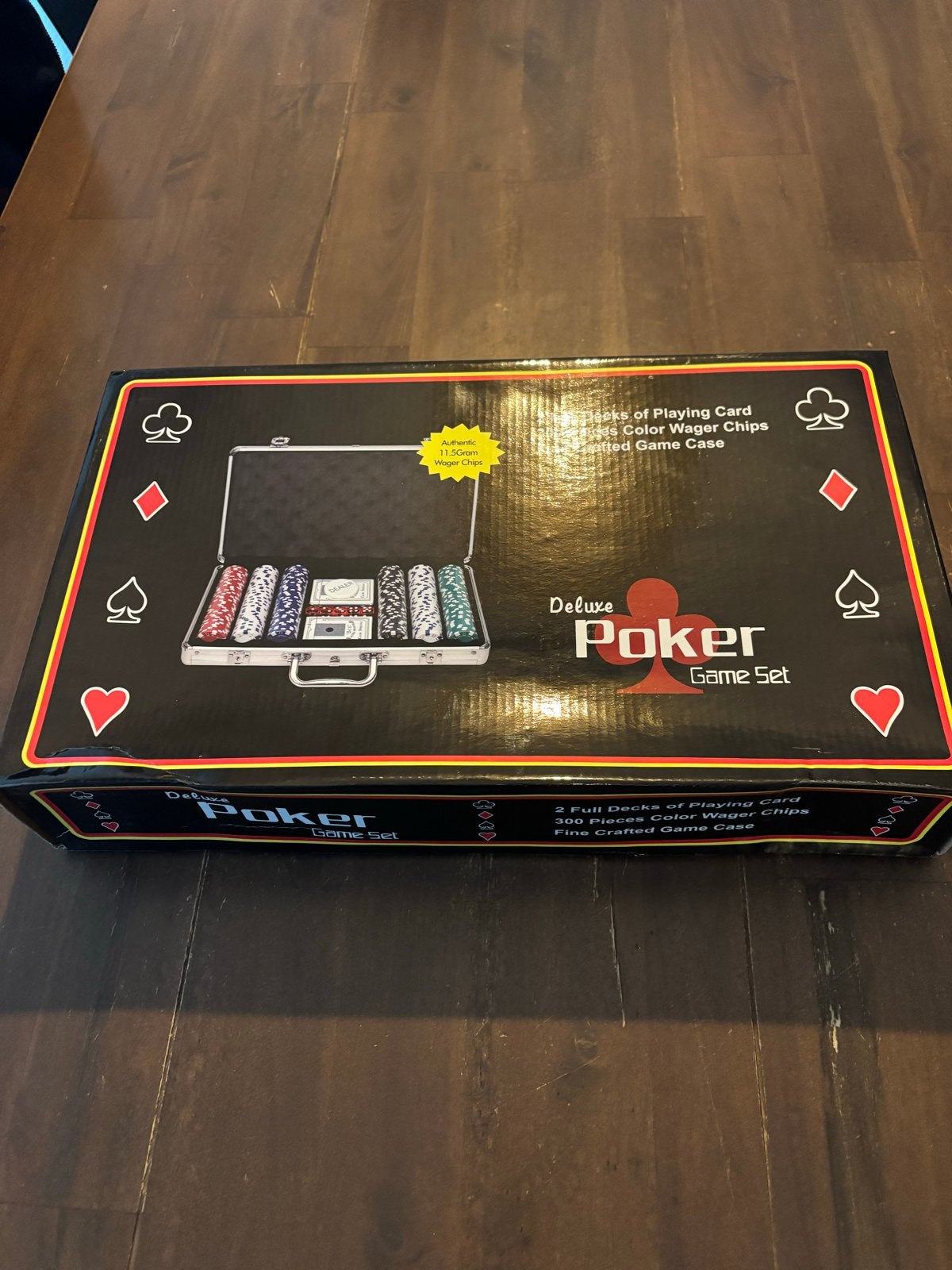 Deluxe Poker Game Set - Compleet met fiches en kaarten, Drie of vier spelers, Ophalen of Verzenden, Nieuw