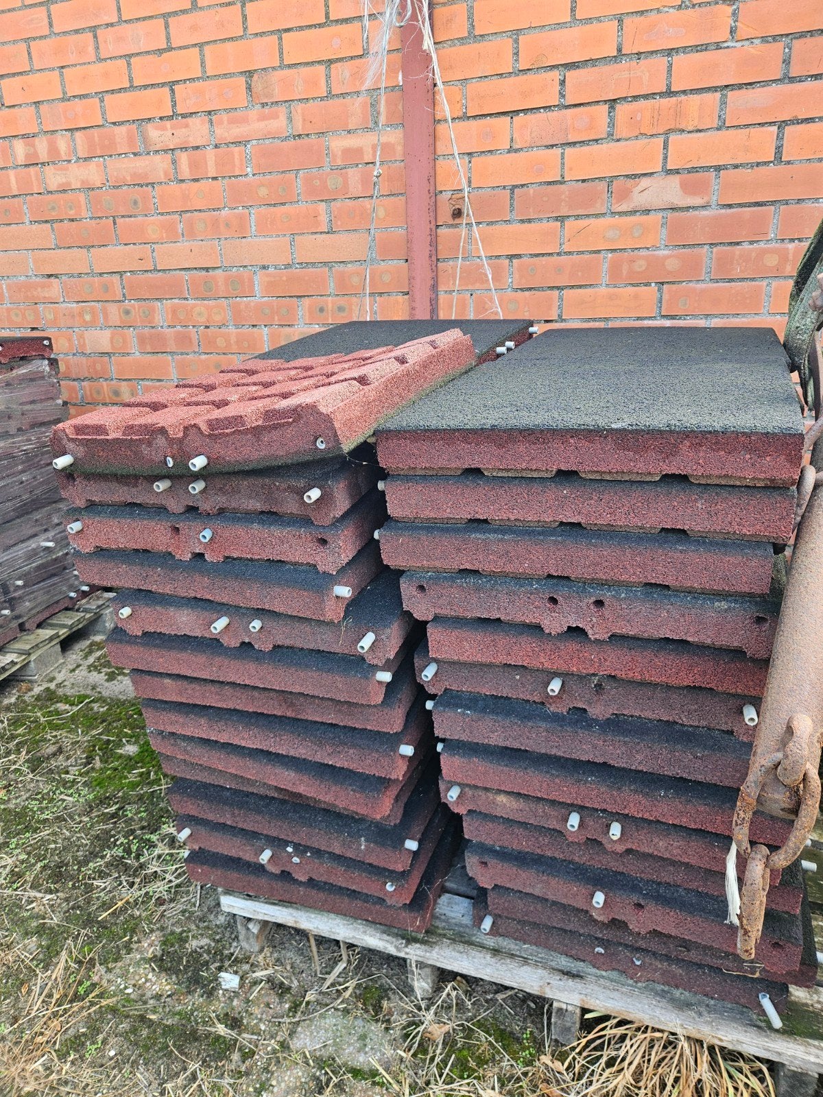stal matten speel matten, Ophalen, Zo goed als nieuw, Kunststof, Terrastegels