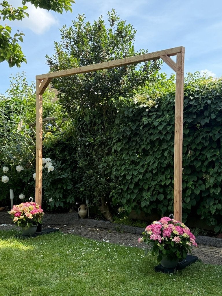 Houten backdrop te huur, Ophalen, Zo goed als nieuw, Geboorte of Huwelijk