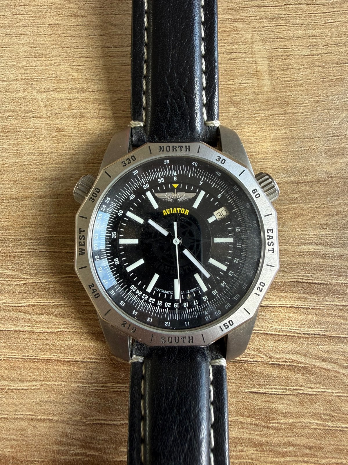 Poljot Vostok Aviator automaat, Ophalen of Verzenden, Staal, Polshorloge, Overige merken