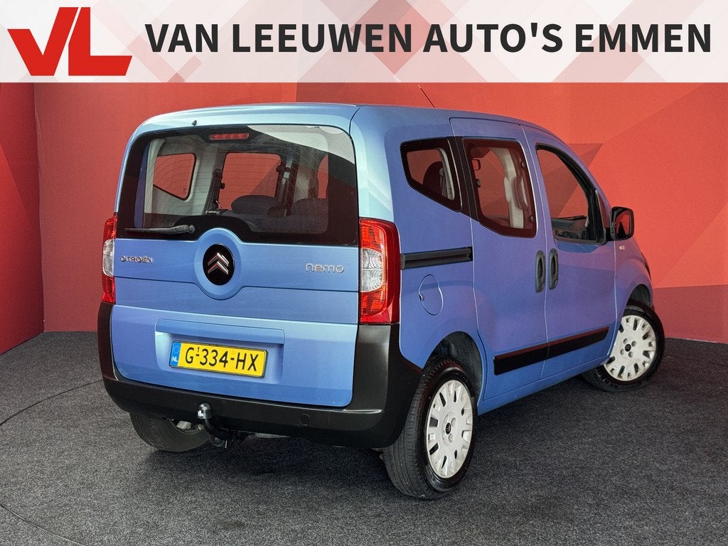 Citroën Nemo 1.4i Multispace | Trekhaak | Airco | Apk 01-20, Auto's, Citroën, Voorwielaandrijving, Zwart, 4 cilinders, Bedrijf