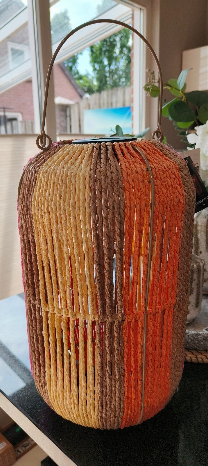 Lantaarn Ibiza stijl van Countryfield., Tuin en Terras, Zonne-energie, Minder dan 50 watt, Nieuw, Ophalen of Verzenden