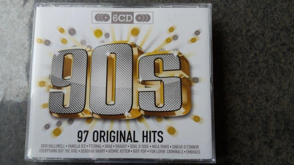 6 CD box 90s - 97 Original Hits 90's, Ophalen of Verzenden, Zo goed als nieuw, Pop, Verzamelalbum