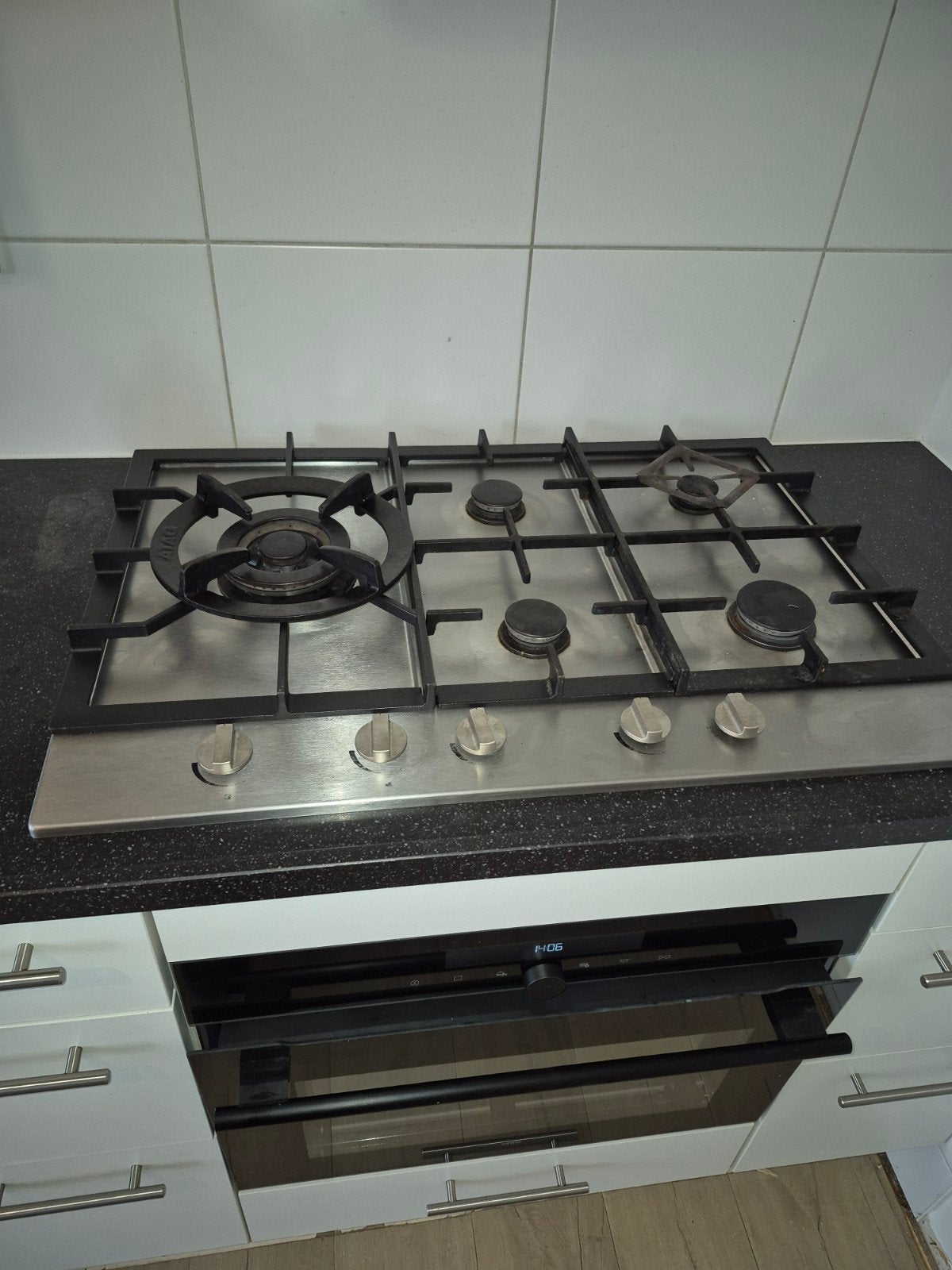 Nette 5-pits gasfornuis - Inbouw, Gebruikt, Ophalen of Verzenden, Inbouw, Gas