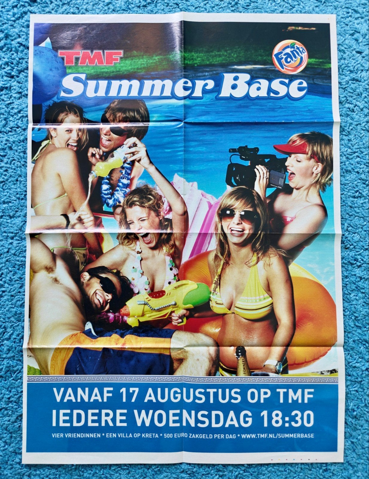 TMF Summer Base poster hitkrant vintage, Verzamelen, Rechthoekig Staand, Nieuw, Ophalen of Verzenden, A1 t/m A3