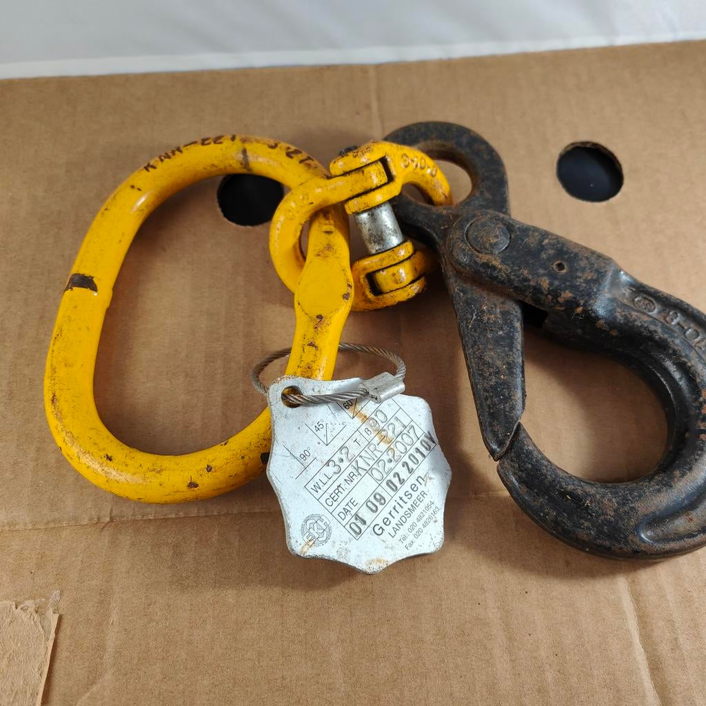 Hijsogen en haak - 2.5 kg - WLL 3.2T, Ophalen of Verzenden